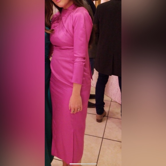 ASOS MIDI DRESS WITH CROSS OVER DETAIL - Picture 5 of 5